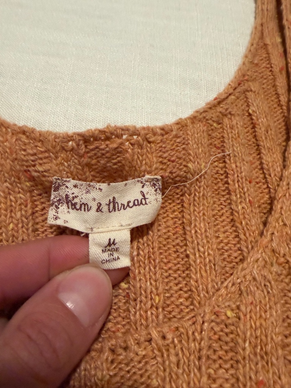 Sweater Button-Front Knit Tank - Rust - Picture 2 of 4